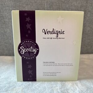 NEW Scentsy VERDIGRIS Wax Warmer DSW-VERD Green Octagonal Full Size Retired